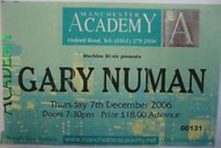 Manchester Ticket 2006